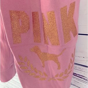 NWT. PINK everyday lounge jogger. Rosy pink w/gold logo. XXL. RETIRED